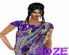 Purple sari