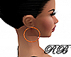 Orange Tingles Hoops