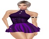sexy purple mini dress