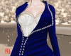 梅 corset outfit blue
