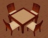 *cdv*BrownTable w Chairs