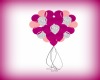 pink heart balloons