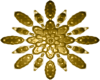 Gold Snowflake 3
