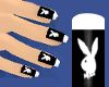 black bunny nails