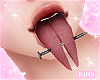 Pierced tongue