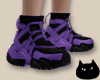 0123 Black & Purple Boot
