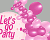 Bday Barb Easel Balloons