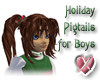 Holiday Pigtails for Boy