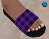 Purple Sandals Plaid (M)