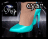K-  Cyan Heels