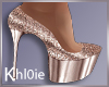 K NYE rosegold heels