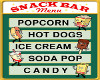 Vintage Snack Bar Sign