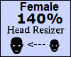 Head Scaler 140% Female