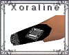 (XL)Blk/Blk Dia Nails