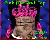 *ZD* Pink Fire Skull Top