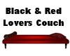 Blk/Red Lovers Couch