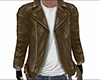 Brown Leather Jacket (M)