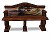 Rosewood Wolf Bench