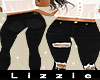 *L* Ripped Black Skinny