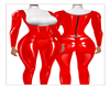 Winter Latex Suit Red