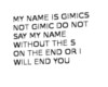 My name is GIMICS