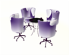 purple chairs