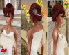 GS Sham red Bridal Hair