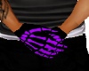 Skeleton Gloves Purple