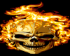 Cutout Skull fire