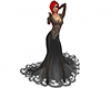 Laced black eveninggown