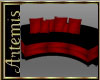 :Artemis:Couch Red/Black
