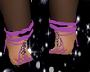 purple feet