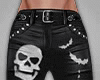 Hallo Skull Blk Leather