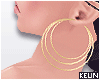 ʞ-Misa Gold  Hoops