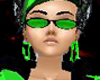 Fizz Funk Green Earrings