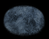 Blue/Grey Fur Rug