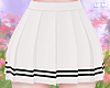w. School White Skirt M