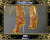 Golden Sequin Stilettos