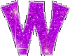 Purple Glitter W