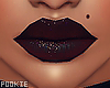 My Black Glitter Lips