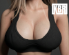 Black Basic Crop Top