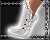 [W] White fur boots
