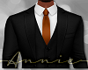 Black Suit Copper Tie +