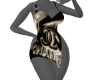 *CH@NEL BlackChromeDress