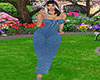 blue denim jumpsuit