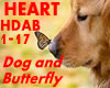 Dog and Butterfly -Heart