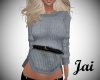 Jai Belted Sweater Grey