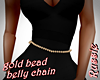 gold bead belly chain