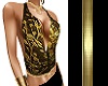 GOLD HALSTER TOP