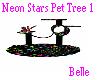 Neon Stars Pet Tree